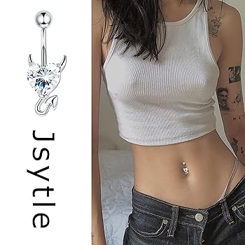 Amazon | [Jstyle] 14G ボディピアス レディース ヘソ ピアス